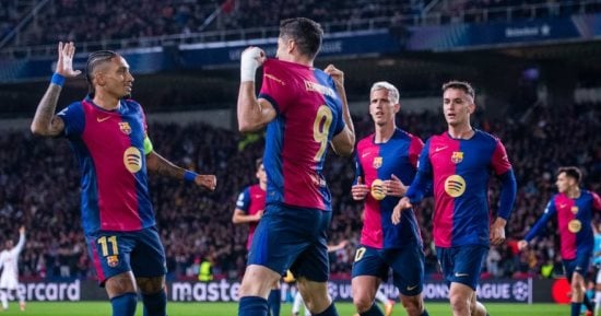 مايوركا ضد برشلونة.. ليفاندوفسكى دكة في تشكيل البارسا بالدورى الإسبانى