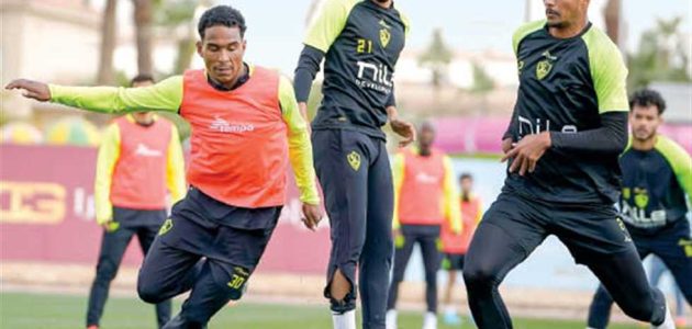 تدريبات استشفائية وتأهيلية للاعبي الزمالك قبل مواجهة إنيمبا