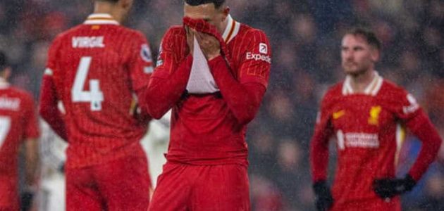 نجم ليفربول يتحسر على التعادل مع مانشستر يونايتد