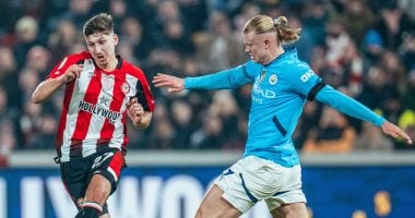 برينتفورد ضد مانشستر سيتى.. شوط أول سلبى فى الدوري الإنجليزي