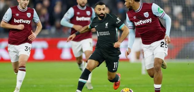 مباشر ليفربول ضد وست هام فى الدوري الإنجليزي لحظة بلحظة